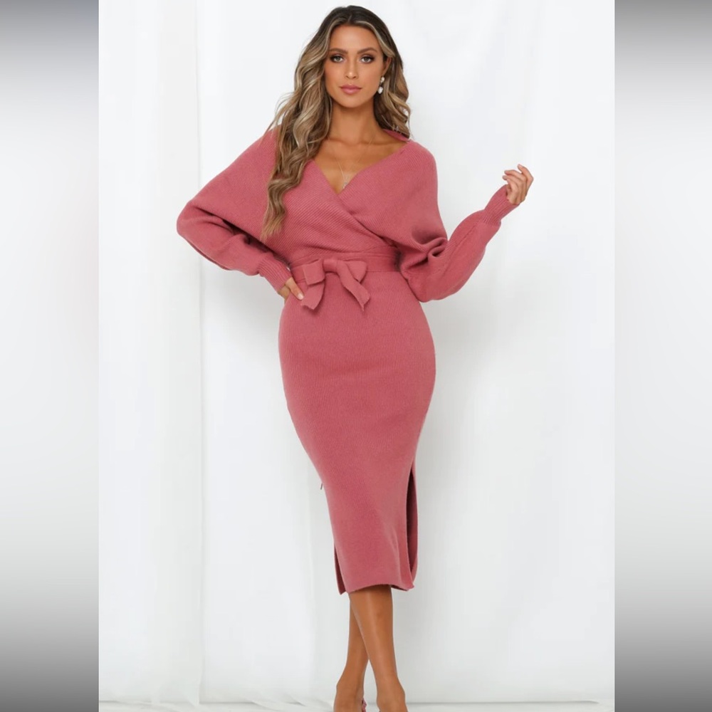 Hello molly Vision of you midi dress Rose